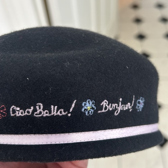 GUC Gymboree European Holiday Line Paris navy beret size 18 mos-3T - Picture 3 of 4